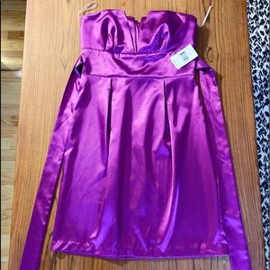 Violet, strapless party dress